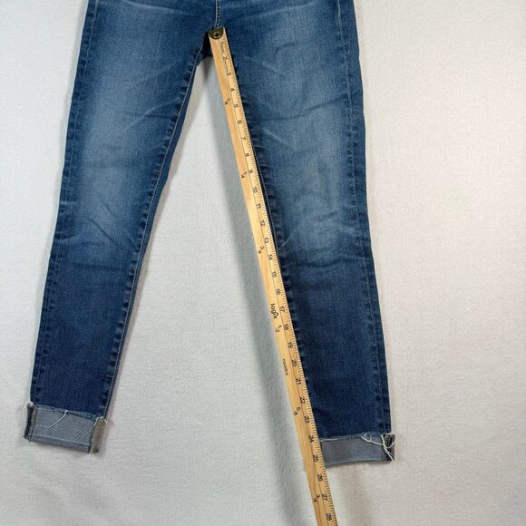 Adriano Goldschmied Jeans Womens 25 Blue Skinny Ankle Low Rise Dark Wash - Picture 9 of 12